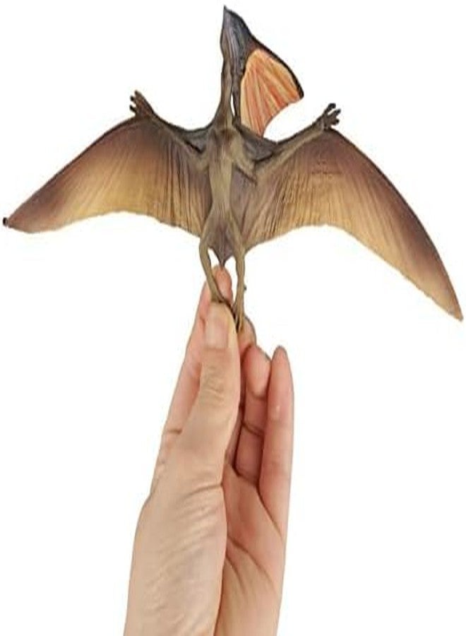 FUNFOB Dinosaur Toy Figure Pterosaur Dinosaur Toys for Kids & Adults PVC Multicolour | Flying Flat Dino - Image 1